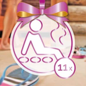 11er Karte für die Sauna, 10 bezahlen, 11 mal gehen.