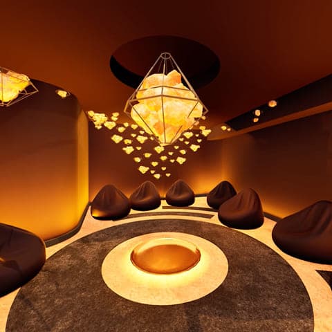 3D-Simulation der neuen Salzlounge in der Saunawelt im Ph&ouml;nix-Bad Ottobrunn (&copy; wellverde concept GmbH) Anfang M&auml;rz 2026 startet die Neugestaltung unserer Saunawelt f&uuml;r dein Wohlbefinden.